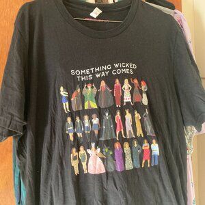 Spark Company Feminist Halloween Something Wicked This Way Comes Witch Shirt XL